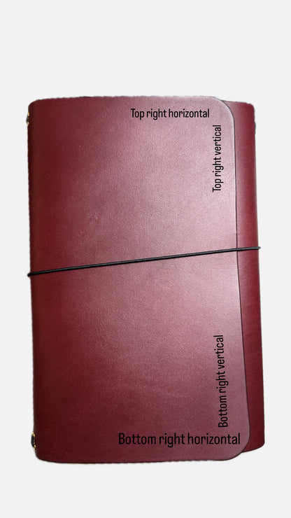 The Folio (M) – A5 Trifold Refillable Journal with Pocket