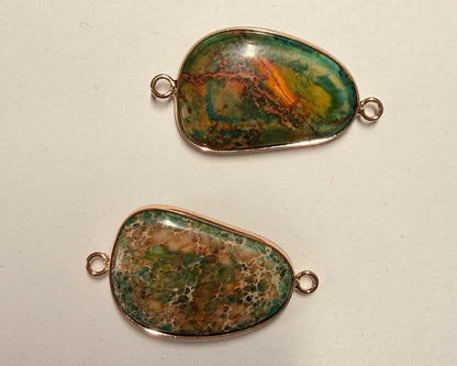 Colorful Stone Connector Charm