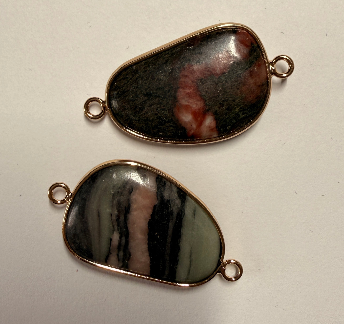 Colorful Stone Connector Charm