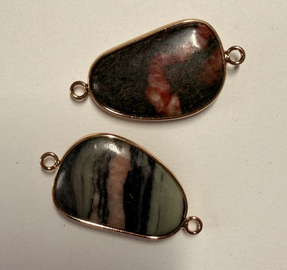 Colorful Stone Connector Charm