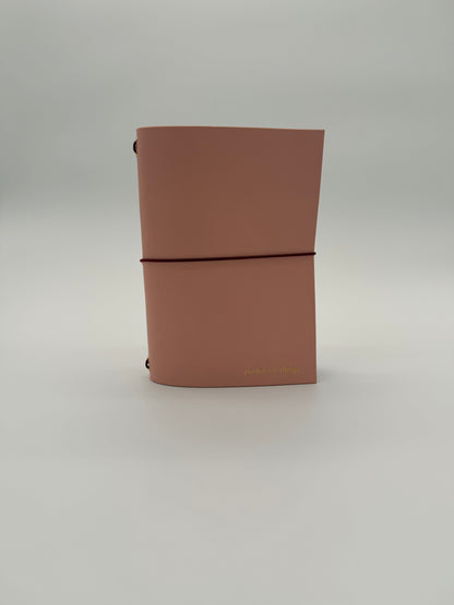 Rose bifold journal with cord.
