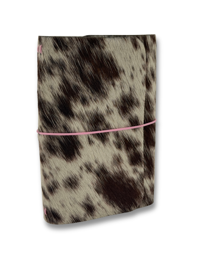A6 Cowhide Trifold - Brown